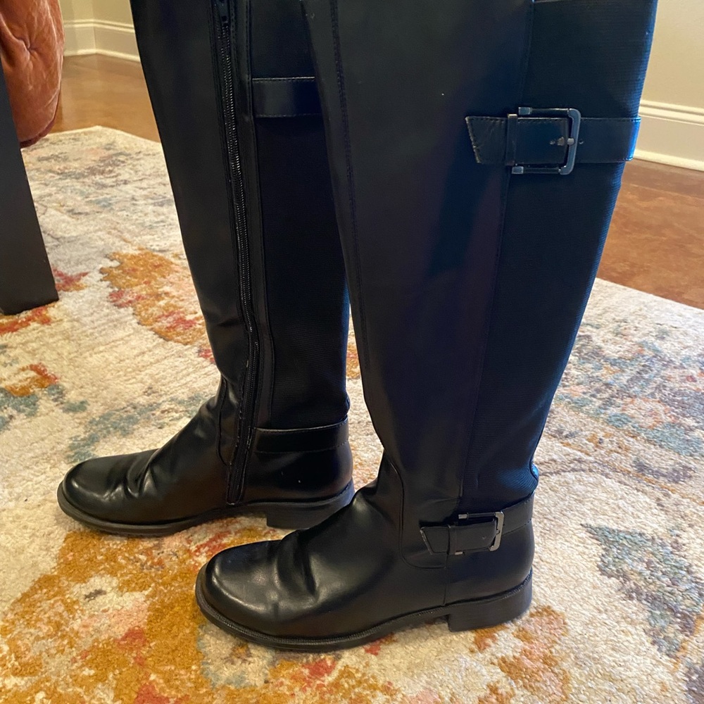 AEROSOLES Riding Boots - black, size 8